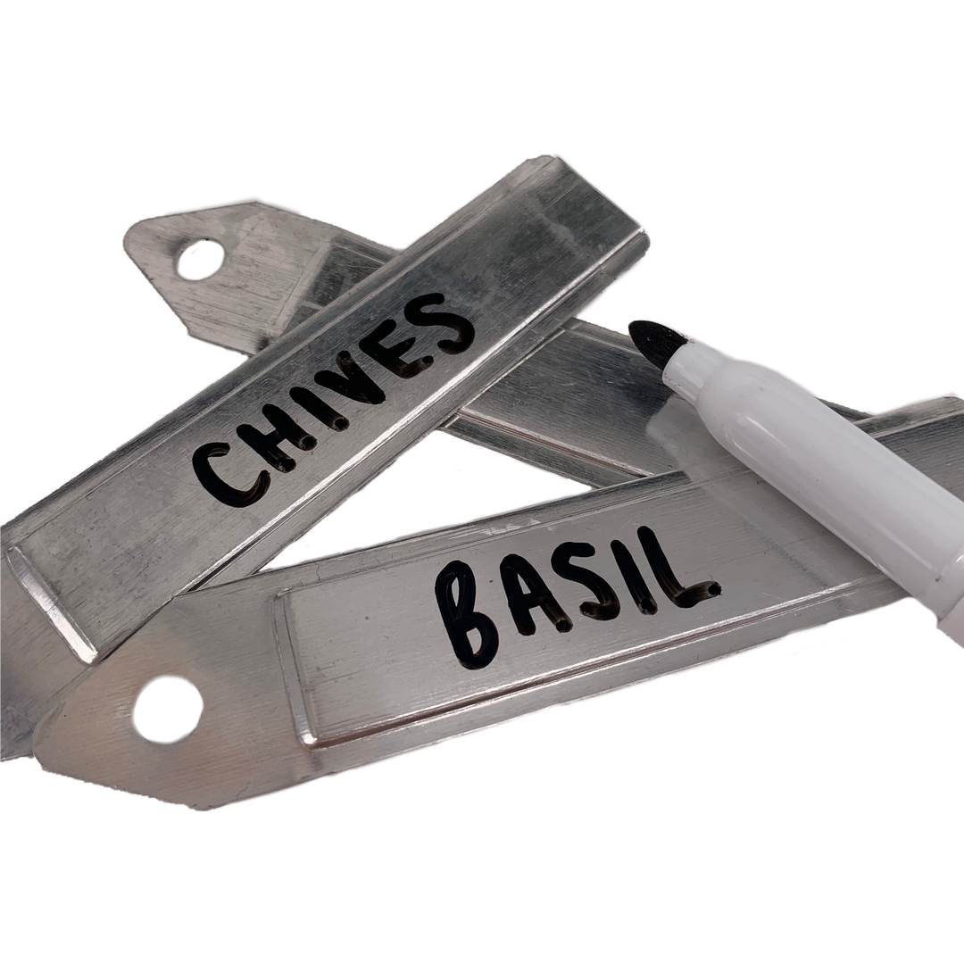 Nutley's Aluminium Labels Plant Seedling Markers Tags 4" 10cm rustproof reusable 