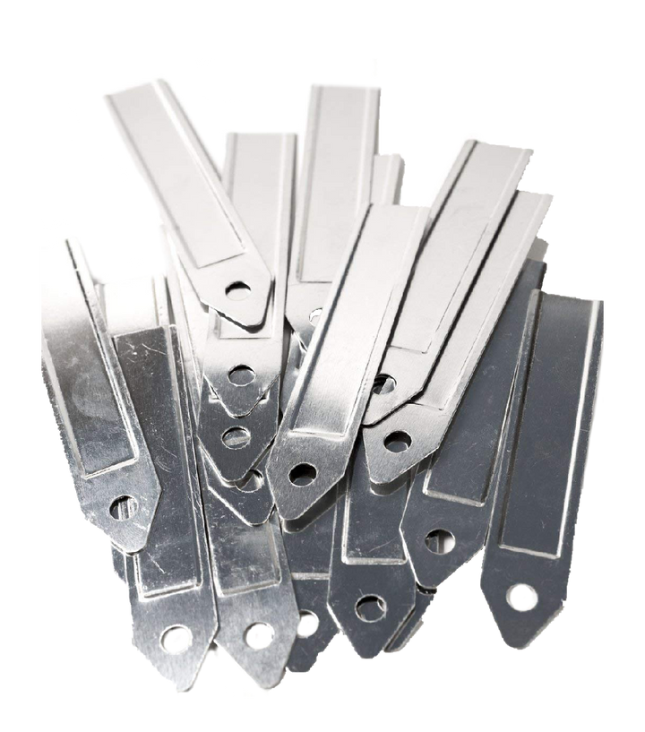 Nutley's Aluminium Labels Plant Seedling Markers Tags 4" 10cm rustproof reusable 