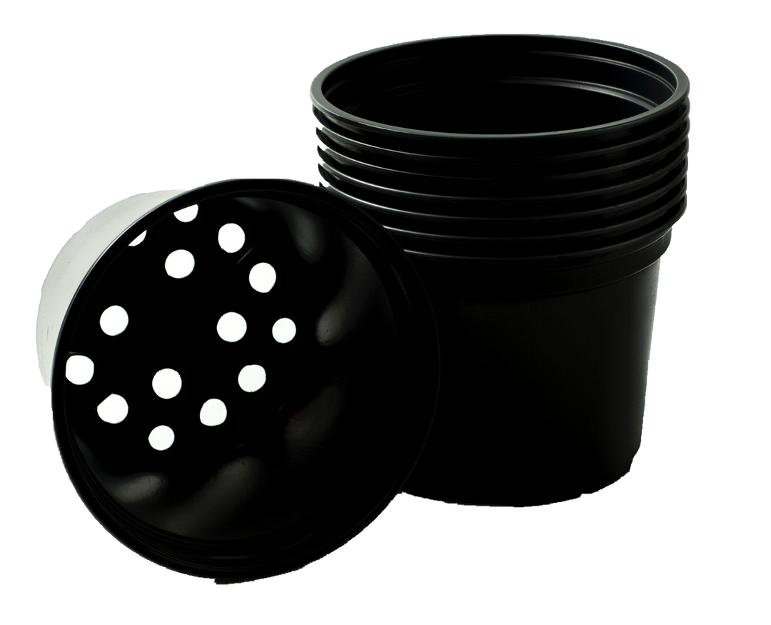 Mixed 9cm and 13cm Round Modiform Plastic Pots Duo