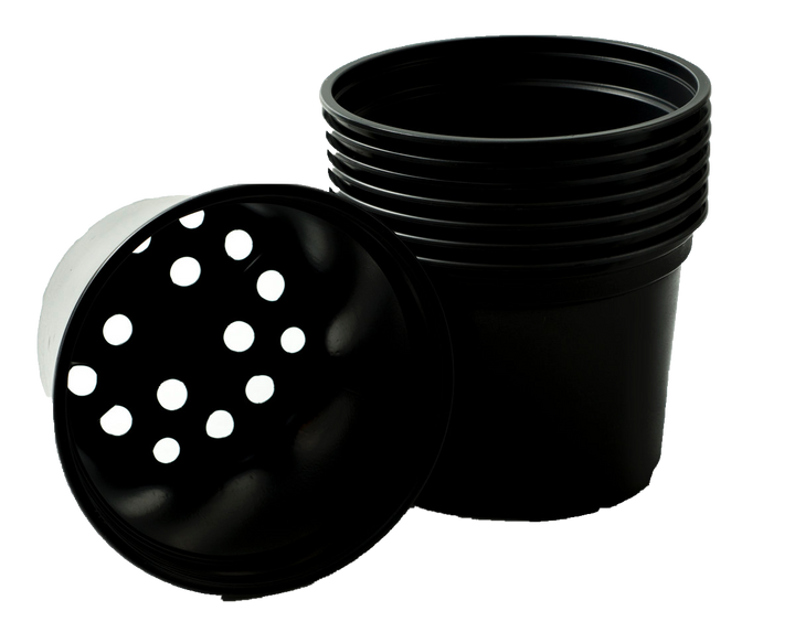 Mixed 9cm and 13cm Round Modiform Plastic Pots Duo