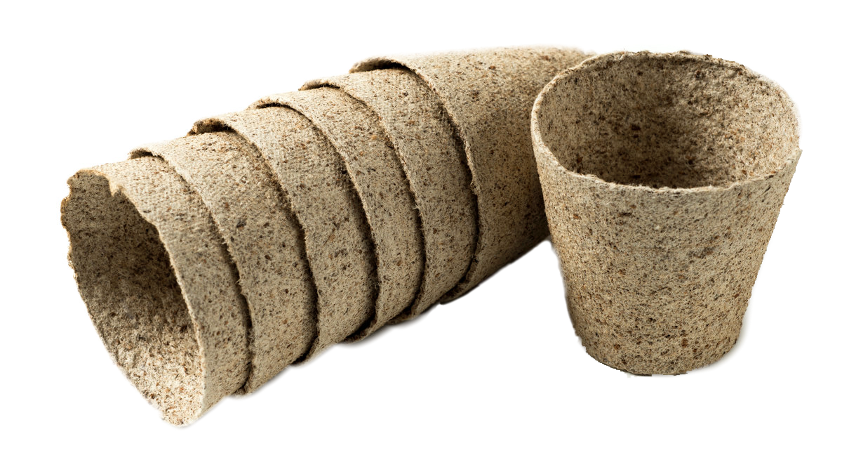 Nutley’s 6cm Round Jiffy Peat-Free Fibre Plant Pot