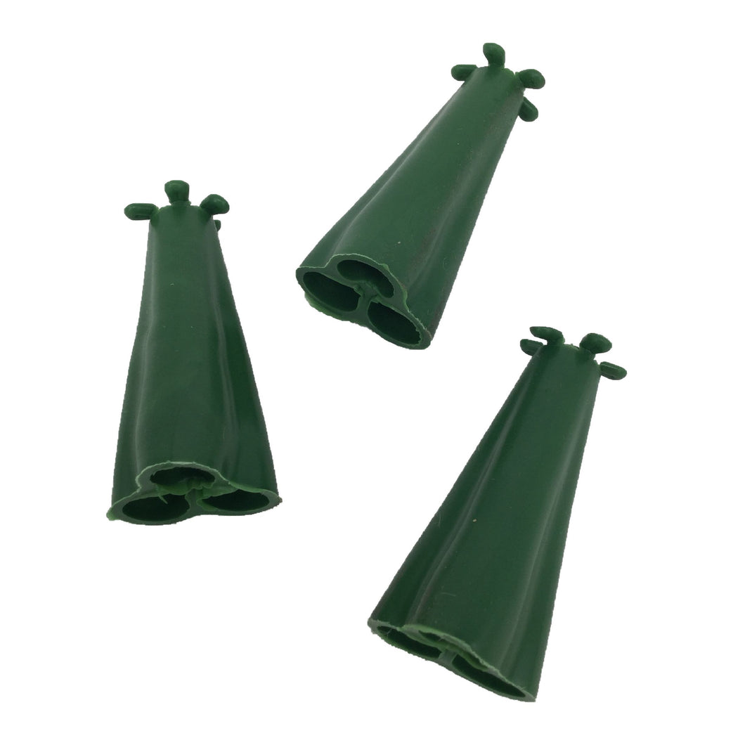 Pyramid Rubber Cane Caps Cane toppers Takes 3 Bamboo Canes, runner beans etc 
