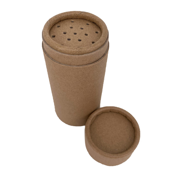 	Nutley's 100ml Cardboard Powder Shaker Tubes Plastic Free Compostable 