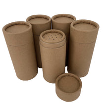 Load image into Gallery viewer, 	Nutley&#39;s 100ml Cardboard Powder Shaker Tubes Plastic Free Compostable 
