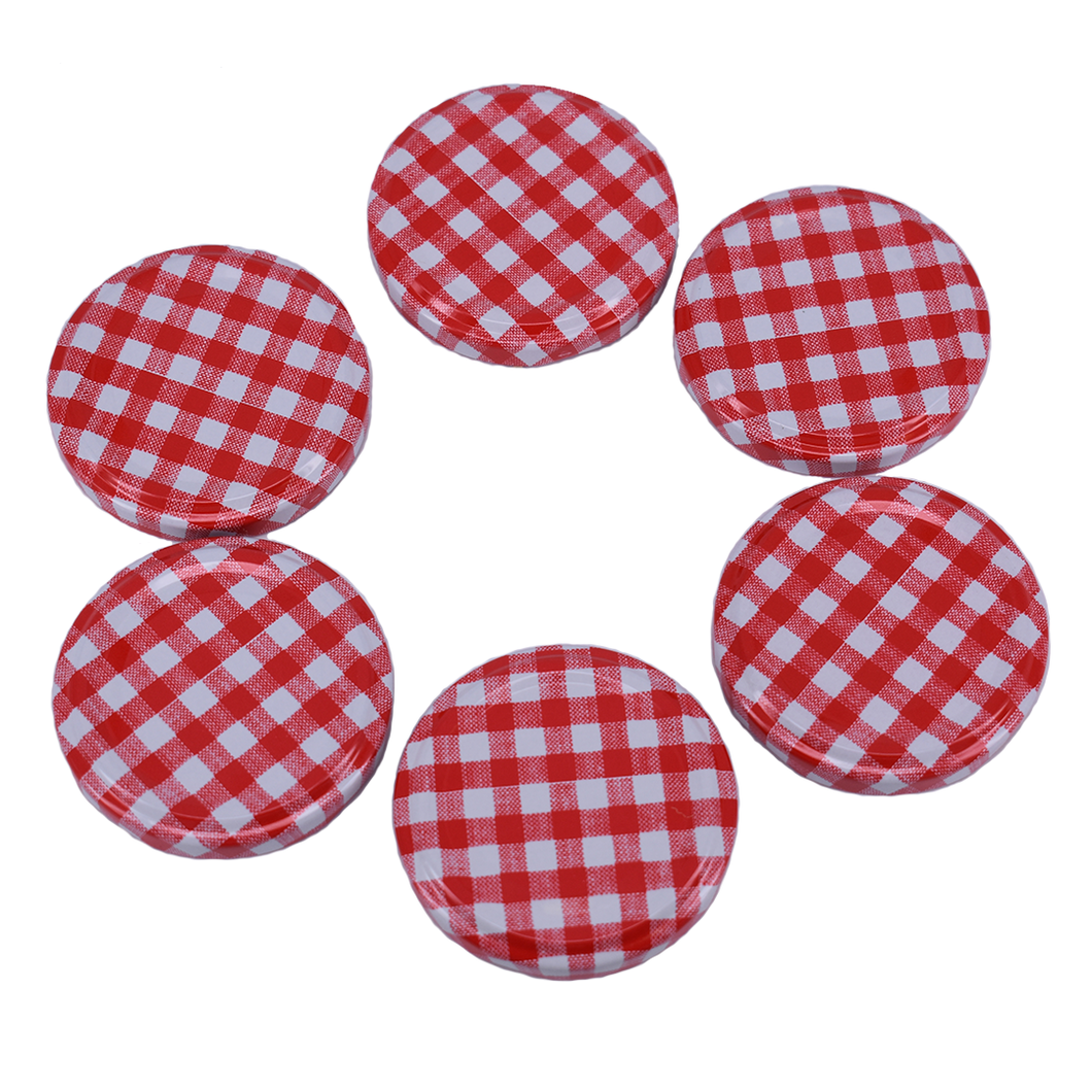 Nutley's 58mm Red Gingham Lids