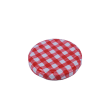 Load image into Gallery viewer, Nutley&#39;s 58mm Red Gingham Lids

