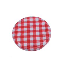 Load image into Gallery viewer, Nutley&#39;s 63mm Red Gingham Lids

