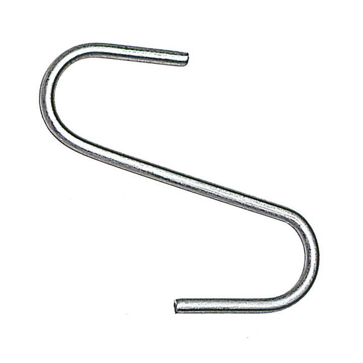 Nutley's Pack of 4 Metal S Hooks 10cm (4") Bird Feeder Hooks Singular Hook