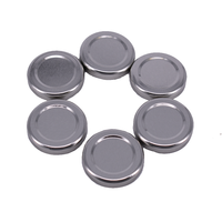 Nutley's 43mm Silver Jam Jar Lids