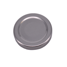 Load image into Gallery viewer, Nutley&#39;s 48mm Silver Jam Jar Lids
