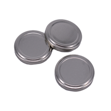 Load image into Gallery viewer, Nutley&#39;s 53mm Silver Jam Jar Lids
