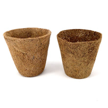 Load image into Gallery viewer, Nutley&#39;s 8cm Coco Fibre Biodegradable Reusable Easy Transplanting Flexible Plant Pots in both thick and thin 
